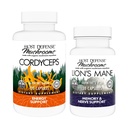 Host Defense Bandle with Cordyceps Capsules, 120 Count & Lion's Mane Capsules, 30 Count - Atbalsts Imūnā veselība un enerģija - Atbalsts smadzeņu veselība, atmiņa un fokuss *