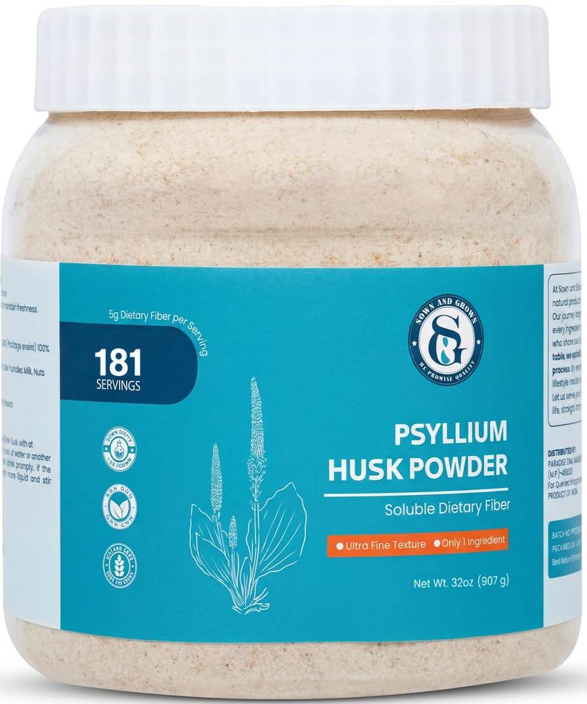 Psyllium Husk pulveris- 2lb, 32oz ; Easy Jaucot Diētiskā Fiber 