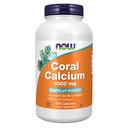 NOW uztura bagātinātāji, Coral Calcium 1000 mg, Kaulu veselība*, Veselīgs pH līdzsvars*, 250 Veg kapsulas