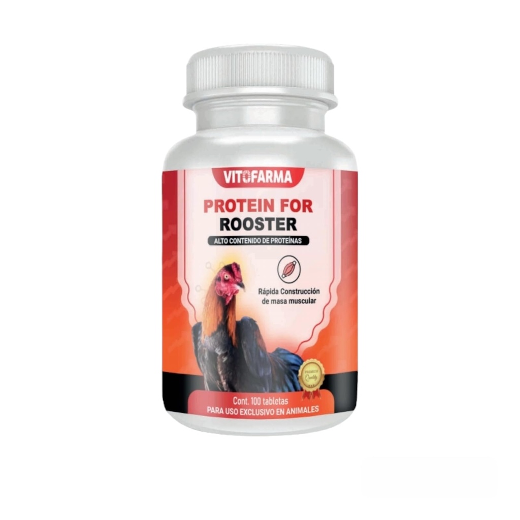 Proteīns Blend for Rooster Vistas - Proteina a Base de Suero de Leche y Albumina de huevo para Gallos 100 tabletes