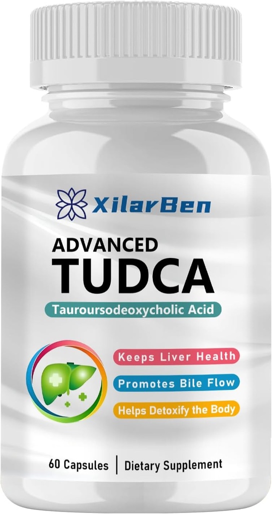 Generic TUDCA papildliver Support,Cleanse Detox&Repair,Ultra Strength Bile Salt TUDCA 1000mg 60 kapsulas