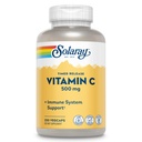 SOLARAY vitamīns C 500mg, divu posmu noildze - Antioksidants un imūnās atbalsta papildinājums - vitamīns C ar Rose HIPS un Acerola, vegan, bez lipekļa, 60 dienu garantija, 250 Servējumi, 250 VegCaps