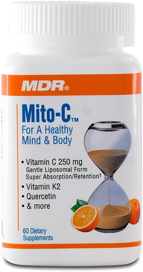 C vitamīns Imūnatbalsts, ārsts Ieteicamais Mito-C, ar vitamīnu k1, 60 skaits, 500mg, liels avots C vitamīns