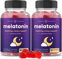 Melatonīns Gumijas bērniem un pieaugušajiem ; Dabīgs miega palīglīdzeklis bez zāļu lietošanas; Vegan Berry Flavor Kids Melatonin Gummy Papildinājums ; 2,5 mg, 5 mg vai 10 mg deva;
