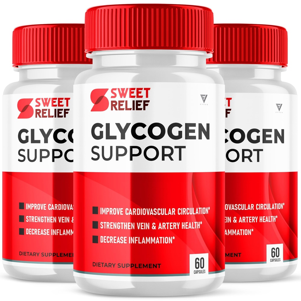 (3 Iepakojums) Sweet Relief Glycogen atbalsts locītavām Asinsvada tīrītājs Releaf, Sweetrelief Glycogen Atbalsta papildinājums Kapsulas, Glucogen O Neil Glyco Optimizer Tīrīšanas kontrole Atjaunot (180 kapsulas)