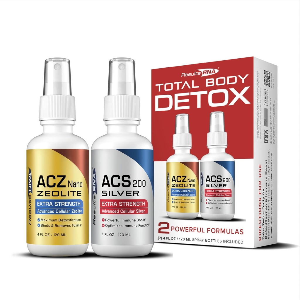 Results RNS – Kopējais ķermeņa detox Extra Strength System – ACS 200 Silver & ACZ Nano Zeolite palīdz detoxify & Boost Immunity (4 oz - 60 diena)