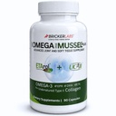 Bricker Labs Omega Cyclo - Mussel Plus UC-II, Premium NZ Green Liped Mussel Plus UC-II Nedenaturēts II tipa kolagēns, Ultimate locītavu papildinājums kopīgai veselībai un komfortam, 90 kapsulas