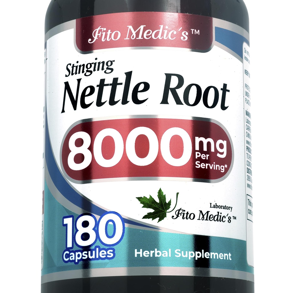 FITO MEDIC'S Lab - Stinging Nattle Saknes, 180 Kapsulas - dzeloņains Nattle -Pure Extract, ortiga.