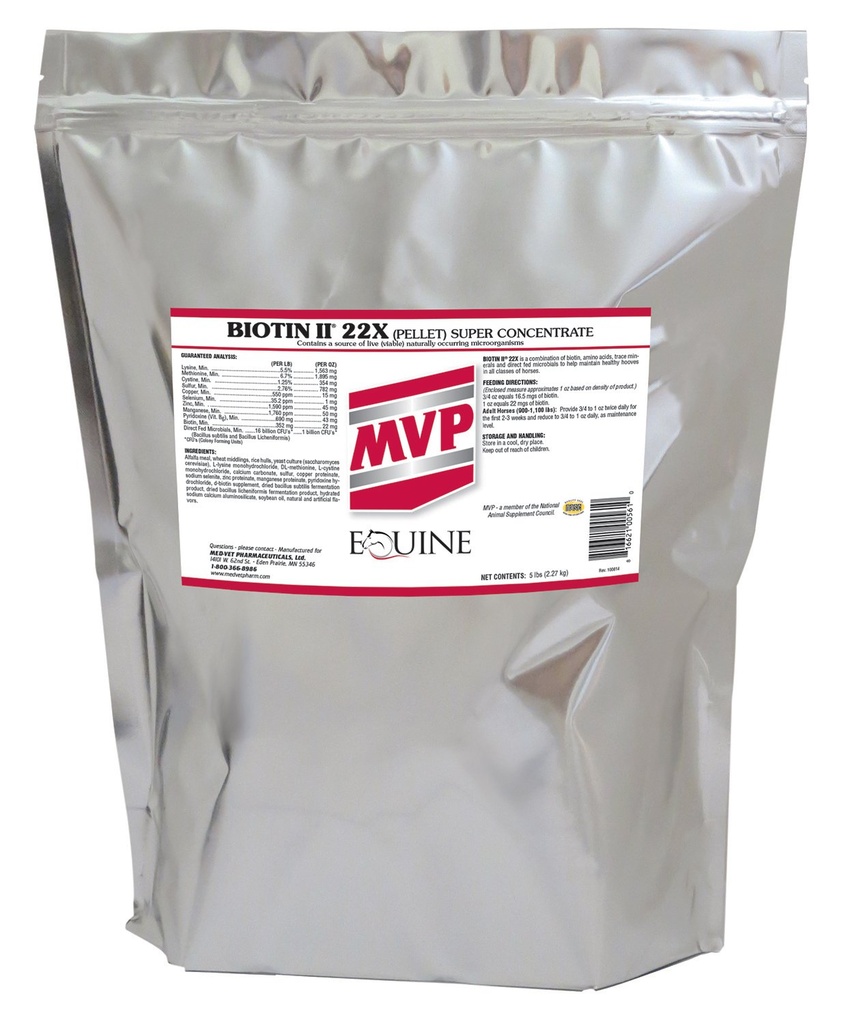 Biotīns II 22X (5lb) Hoof papildinājums zirgiem