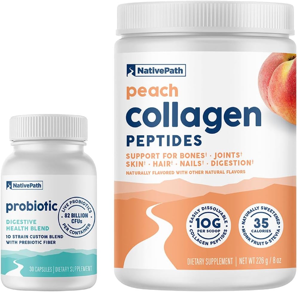 NativePath Probiotic Prime - persiku kolagēns, Probiotic 30