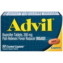 Advil Caplets 50 Ct (2 iepakojumi)