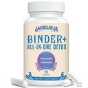 all-in-One Detox Binder papildinājums 1500 MG - Augsta biopieejamība, Aknu Gut Detox attīra ar aktivēto ogli, Zeolīta un bentonīta mālu toksīniem, aknām, Digestive, 90 Vegan kapsulas