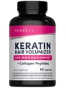 NeoCell keratīna mati Volumizer ar kolagēna, Amla ekstrakts un vitamīns C, matu un ādas papildinājums, kapsulas, 60 Skaits, 1 pudele