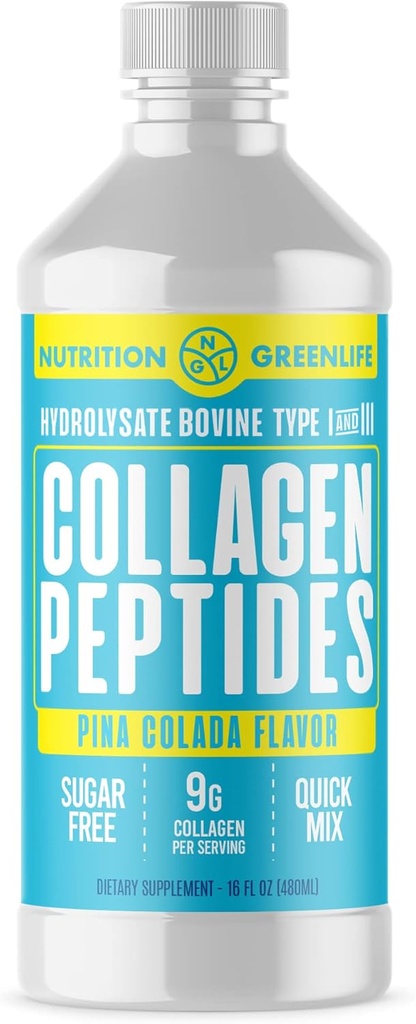 Kolagēns Peptīdi Hidrolizēts šķidrums Koncentrāts 9000mg Matu, ādas, nagu veselības papildinājums bez cukura