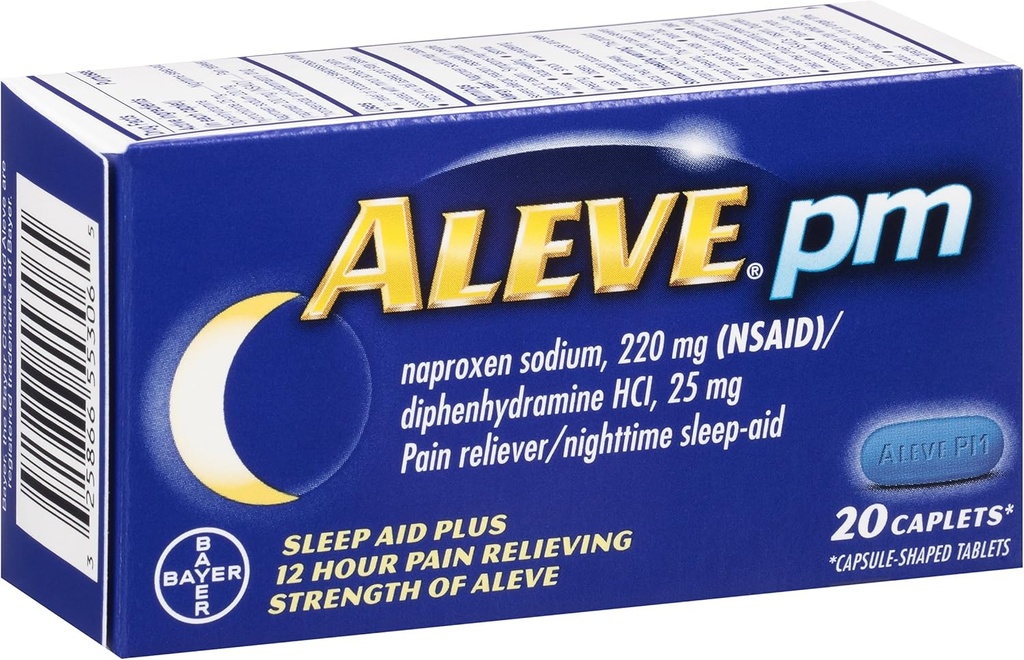 Aleve PM Caplets, 20 grāvis