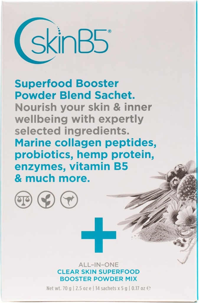 SkinB5 Skaidrs ādas Superfood Booster 5g x 14 Paciņas