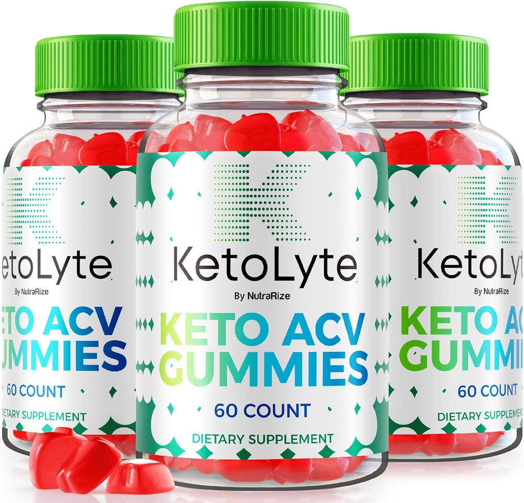 NutraRize (3 KetoLyte Keto ACV Gumies iepakojums, Advanced Formula, Keto Apple Cider Etiķis 1000MG papildinājums, visi Natural Keto ACV Vitamīni, oficiāli Keto Lyte Atsauksmes (180 Gumies)