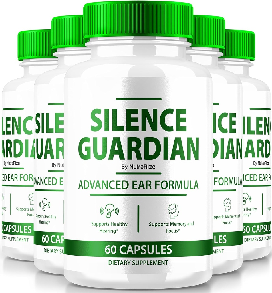 (5 Pack) Klusuma Guardian - Advanced Ausu Formula, Official Formula 360 Dzirdes atbalsts, Visas dabas sastāvdaļas, lai saglabātu auditorijas veselību, KlusumsGuardian Review (300 kapsulas)