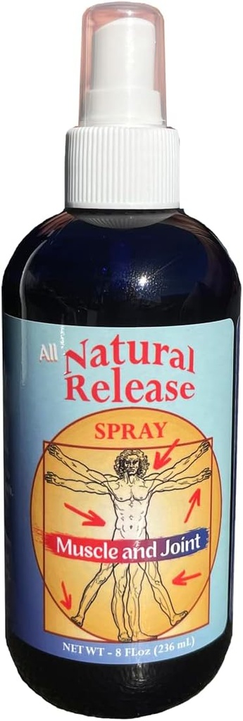 Dabas Release Muskuļu un locītavu Spray cilvēkiem - par Sore atpakaļ / ceļos / HIPS, nakts krampji, sāpes, celmi, diskomforts - ātri darbojas, mentols bezmaksas (8 oz)