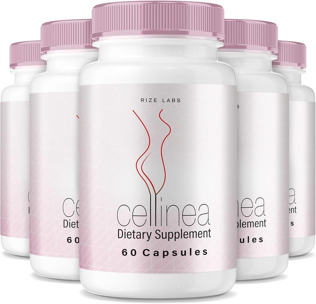 rize laboratorijas (5 Pack) Cellinea - Celinea Pills, Celinea kapsulas veselīgu meklē ādu, Celinea, lai palielinātu ādas hidratācija, Celinea All-Natural Diētiskā Papildinājums,Cellinea Atsauksmes (300 kapsulas)