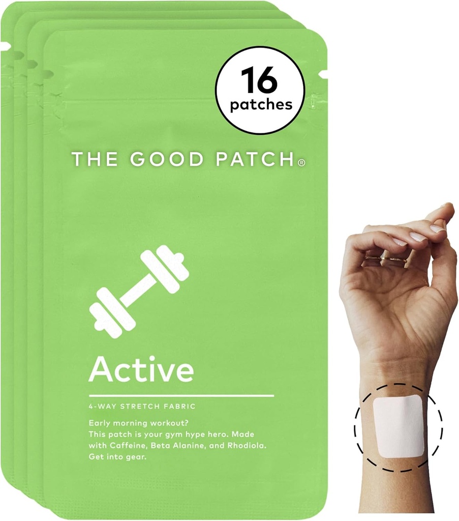 Labs patch aktīvo patch, enerģijas atbalsts, dabas patch ar kofeīnu, Beta alanīns, Rhodiola, augu Powered necaurlaidīgs labsajūtu, ilgstošu atbrīvošanu (16 Kopā Patches)