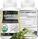 Sea Moss 60 Capsules USDA Certified Organic Irish Sea Moss Capsules with Bladderwrack & Burdock Root – Imūnās atbalsta papildinājums vīriešiem un sievietēm – Sievietes Vitamīni un vīrieši Vitamīni (1 iepakojums)