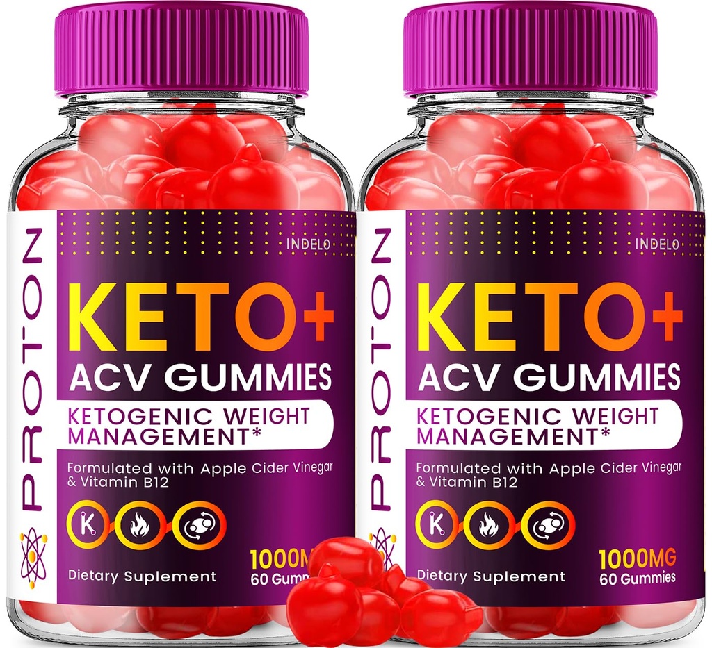 Proton Keto ACV Gummies Advanced, Proton Keto + ACV Gummies 1000mg, Protein Apple Cider Etiķis Etiķis Gummy Proton Gummies Atsauksmes, Proton Keto+ACV vitamīns B12 (120 Gumijas)