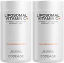 Kode Liposomālais vitamīns C 1500mg ar cinku, plūškoka augļiem, citrusu bioflavonoīdiem Greipfrūtiem, citronu, apelsīnu pulveri, kvercetīnu un rožu HIPS Augļi – Vegan Papildinājums - Ne-GMO, Vegan Tabletes - 2 iepakojumi
