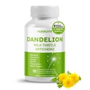 Dandelion Milk Thistle Artichoke Burdock Turmeric - Atbalsts aknu veselība, atbalsts Digestive Aid - Ražots un pārbaudīts ASV