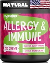PupSnup- Alerģija un imūnās probiotikas suņiem- Suņu alerģijas chews, Sezonālās alerģiju, Ādas un Coat Papildinājums 120 Soft Chews- Ražots ASV