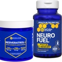 NATURAL STACKS Neirofuel & Resveratrol+ Papildbaris - atbalsta fokusu, atmiņu un veselīgu smadzeņu novecošanās* - 135 kapsulas