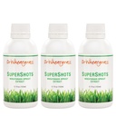 Dr Kviešuzāles (iepakojums no 3) Supershots(30 dienu piegādes) - Kviešuzāļu ekstrakts pudelē, spēcīgāks nekā svaigas kviešuzāļu sulas un pulveris