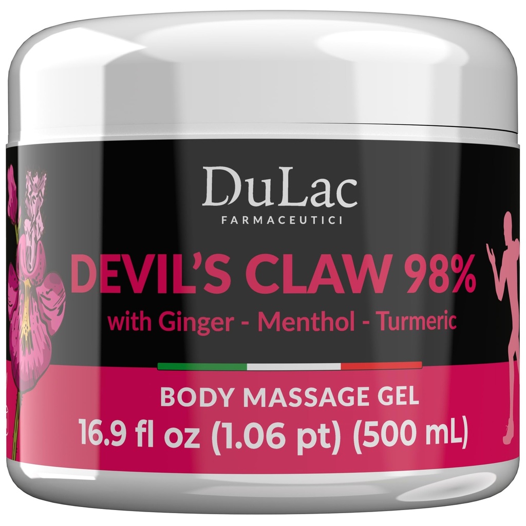 Dulàc - Velna Claw 98% Cream maksimālais spēks 16.9 Fl Oz, dabas locītavu un muskuļu relaksieris krēms atkārtotas muskuļu un locītavu sāpes, bagātināts ar mentolu par vēsu efektu