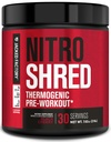Jacked Factory NITROSURGE Shred Pre Workout Papildinājums - Enerģijas Booster, Instant Strength Gains, Sharp Focus, Jaudīgi sūkņi - Slāpekļa oksīda Booster & PreWorkout Pulveris - 30Sv, Black Cherry