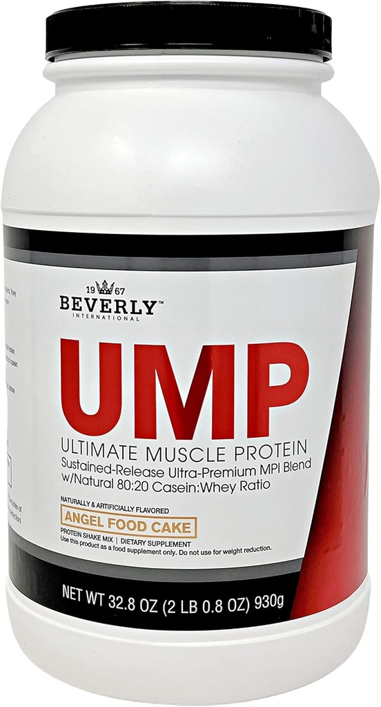 Beverly International UMP Olbaltumvielu pulveris, Angel Food kūka. Unikāls sūkalu-kazeīna attiecība Veido Lean Muskuļi. Viegli digest. Nē Bloat. (32,8 oz) 2lb.8 oz