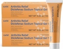 Kurists Diklofenaks Artrīts Krēms Gel 1% (3 Tubes no 150g)- Apturiet Sāpes wrists, Pet, Elbows, & Ankles. Roku artrīts Sāpju atvieglošana un knee Artrīts Sāpju atvieglošana (3 pakas, 5,29 un ea.)