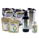 Purium tīrīšana + fitnesa paka - Ietver jaudas Shake (Apple Berry), Apote-Cherry, Super Amino 23, Super CleansR, Biome Medic, & Blender Pudele