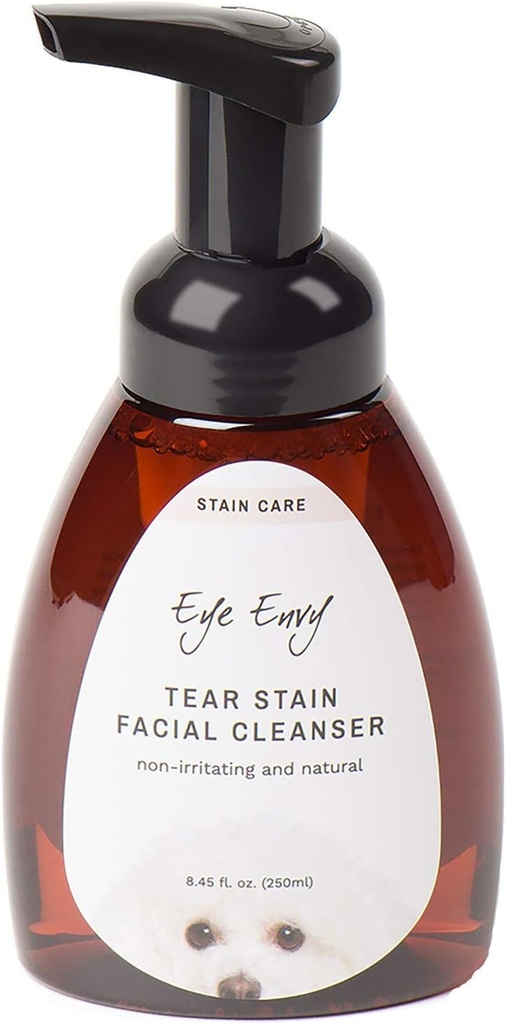 Acu envy Tear Stain Sejas tīrītājs suņiem un kaķiem. Mazgā Away Crusty Acu debris, Eye Boogers, Acu izdalījumi. Bezkaula putojošā formula. Izturas pret Steiningu. All-Natural. 8.45 fl. oz.