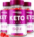 NutraRize (3 vitazenlabs Keto Gumies, Keto Vitamīni Plus Apple Sidra Etiķis, All Natural 1000 MG Gummy Pills, Maksimālais stipruma Atsauksmes (180 Gumijas)