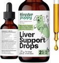 Forever kucēnu aknu atbalsts Pilieni suņiem - Piena daiviņas papildinājums suņiem - Aknas tīrīt Detox pilieni w / liquid Silymarin Herb - suņu bagātinātāji un vitamīni visiem šķirnes & izmēri - 2 oz