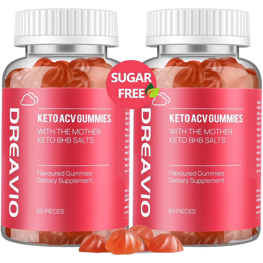 DREAVIO Keto ACV Gummies Advanced svara zudums-cukurs Bezmaksas 1000mg Apple Sidra Etiķis Etiķis sievietēm un vīriešiem, Vegan Keto Apple Sidra Etiķis Papildinājums Pieaugušajiem