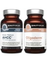 Dzīves kvalitāte Kinoko Platinum AHCC Sēņu ekstrakts un Oligoderm ar Oligonol Lychee ekstrakts - Imūnsupport Ādas veselības Bundle