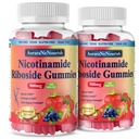 2 Pack NAD Resveratrol papildinājums, bez cukura 900mg Gumijas ar Quercetin, kolagēns, vitamīnu atbalsts Anti novecošanās, šūnu reģenerācija, enerģijas Boost, ādas uzlabošana sievietēm vīriešiem