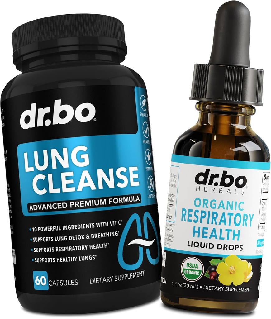 Plaušu tīrīt atbalsts Papildinājums Pills & Drops - Organic Respiratorā veselība Drops Papildinājumi Herbal Lung Cleanse, Mullein - Herbal Detox Lungs & Bronchial Mucus Health Mullein