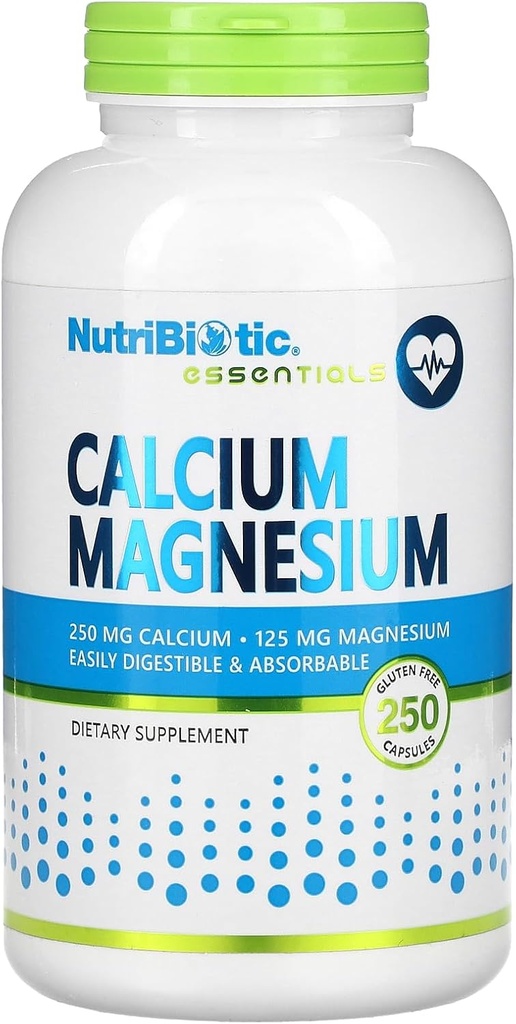 Nutribiotisks kalcija magnijs, 250 kapsulas