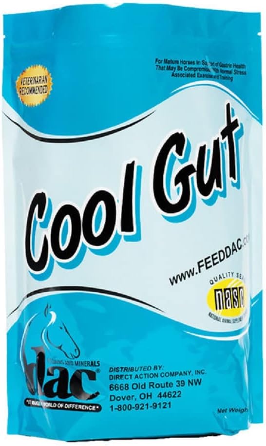 DAC Cool Gut 5 lb Nogatavināts Zirgs Atbalsta Kuņģa pH Veselības Bouela Slāņi Papildinājums