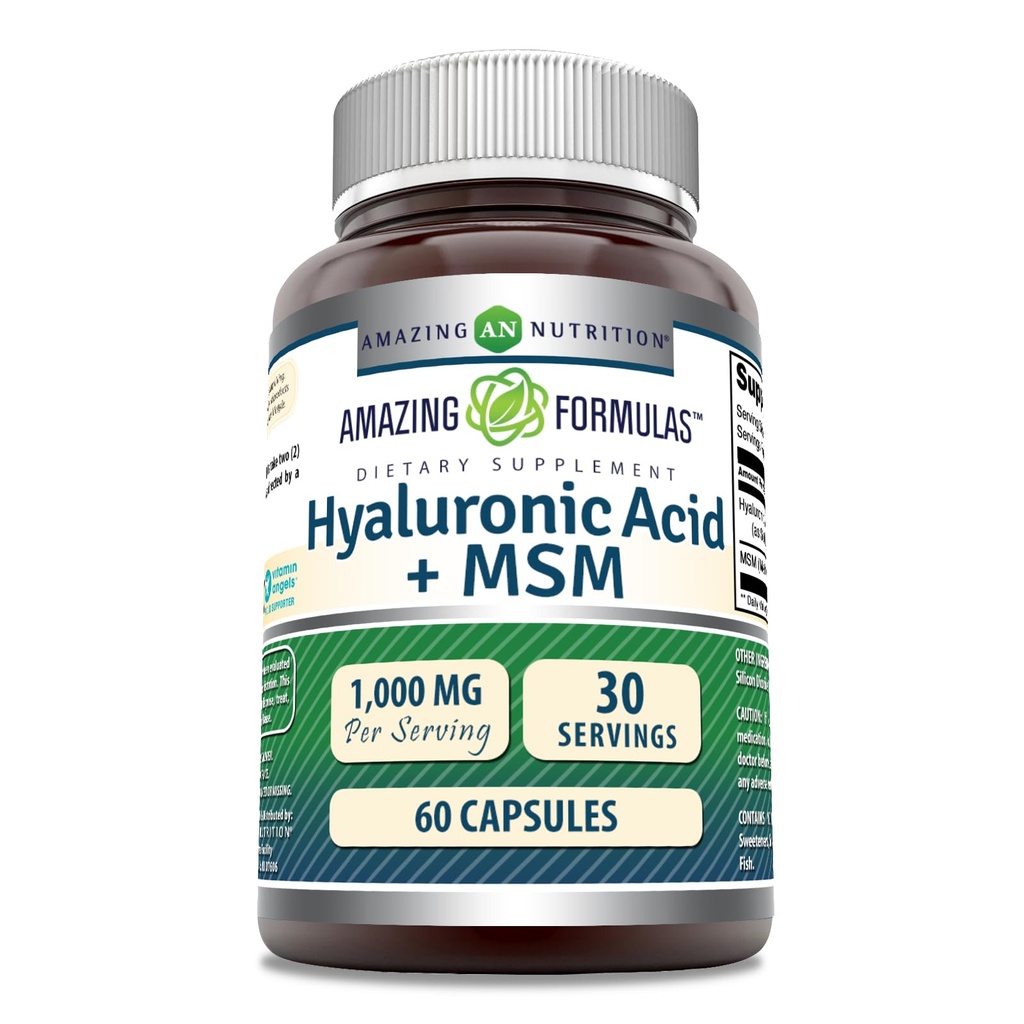Amazing Formulas Hyaluronic Acid & MSM Papildinājums 