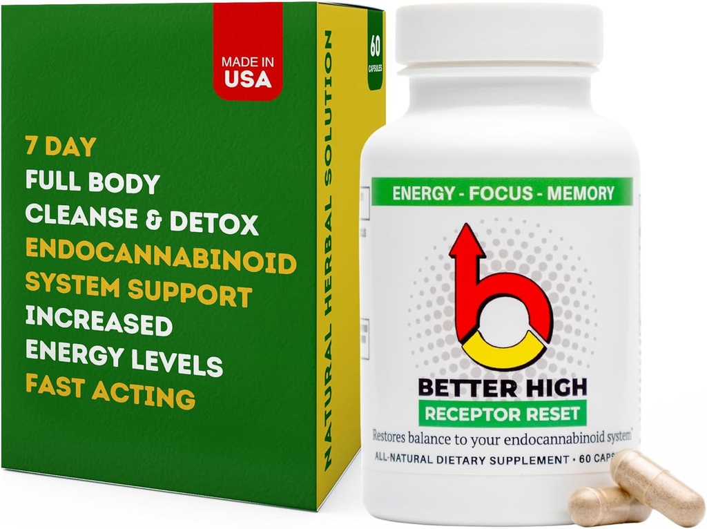 ODii Better High Cleanse Detox 900 mg Focus Energy Support Imūnsistēmas iekaisums Relief Gremošanas veselības kapsulas vīriešiem un sievietēm – Boost Vitality un sajust savu labāko!
