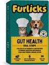 Furlicks Gut Veselības Papildinājums suņiem un kaķiem, Probiotikas, proteāze, Lipāze Uzlabota Gremošanas, Uzlabota Immunity, Veselīga Gut Flora & Caureja & Boutel atbalsts (30 Mutes šķīdināšanas sloksnes)